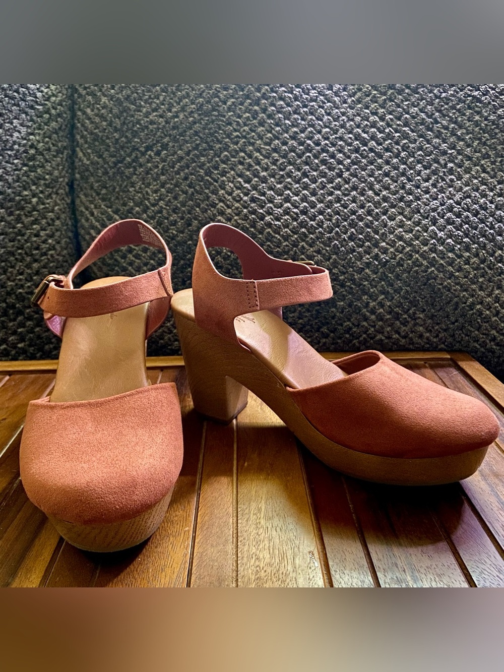Target | Universal Thread Dusty Rose Suede Platform Block Heels